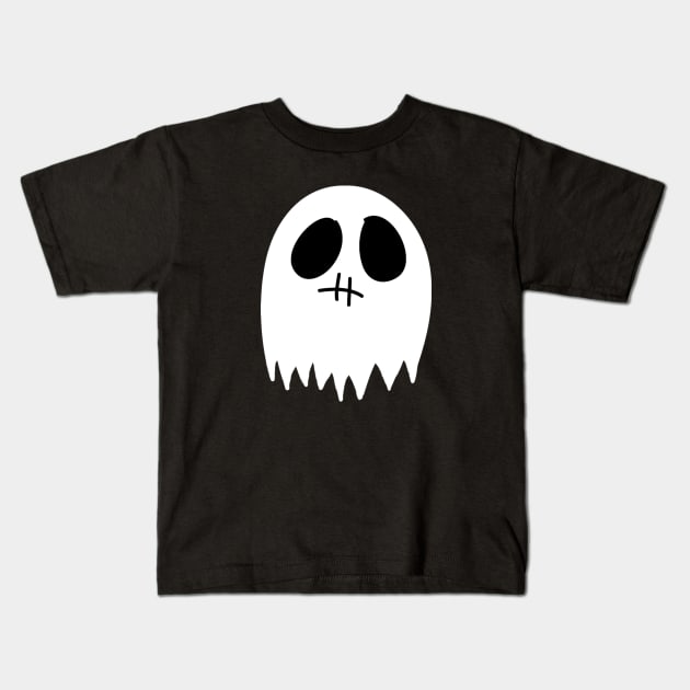 Cute Lifeless Ghost Kids T-Shirt by saradaboru